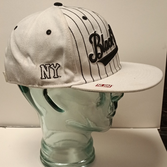 NY Black Yankees Legacy Cap Legacy 2 stripe BY white Men's Hat - Picture 2 of 8